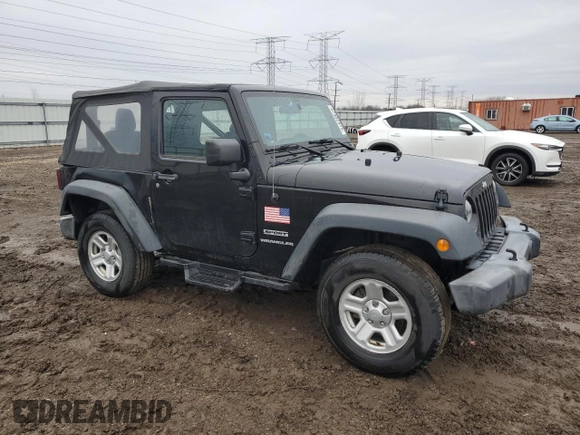 2017 Jeep Wrangler Sport with VIN 1C4AJWAG5HL525999, listed as a Copart auction lot 47362975 with 52,108 mi miles and Salvage Title. Bid and sale history available at DreamBid. Image 4.
