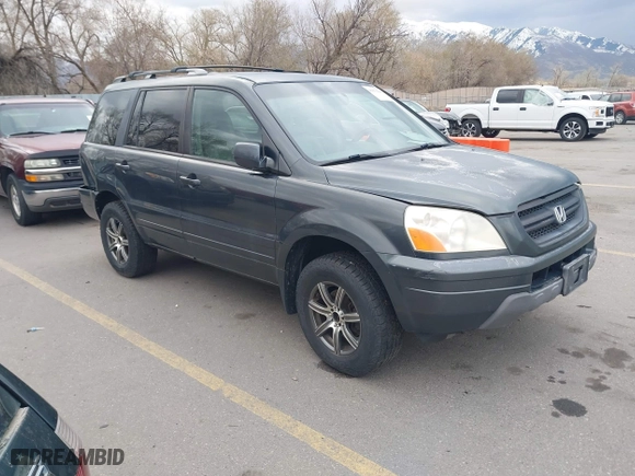 2004 Honda Pilot EX with VIN 2HKYF18644H516791, listed as a IAAI auction lot 41876348 with 291,358 mi miles. Bid and sale history available at carsss.com. Image 1.