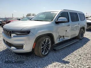 2022 Jeep Wagoneer Series III with VIN 1C4SJVDT2NS102841, listed as a Copart auction lot 46963704 with 53,991 mi miles and Salvage title. Bid and sale history available at DreamBid. Image 1.