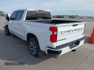 2021 Chevrolet Silverado 1500 RST with VIN 1GCPWDED6MZ109368, listed as a IAAI auction lot 41092790 with 49,755 mi miles. Bid and sale history available at carsss.com. Image 3.