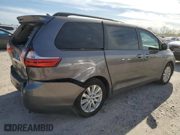 2016 Toyota Sienna Ltd with VIN 5TDDK3DC9GS139990, listed as a Copart auction lot 49507805 with 171,047 mi miles and Salvage Title. Bid and sale history available at carsss.com. Image 3.