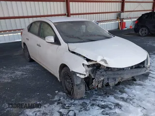 2017 Nissan Sentra S with VIN 3N1AB7APXHY385896, listed as a IAAI auction lot 41572154 with 100,406 mi miles. Bid and sale history available at carsss.com. Image 1.
