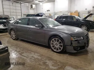 2016 Audi A8 L 4.0T Sport with VIN WAU43AFD2GN007020, listed as a Copart auction lot 43121745 with 51,862 mi miles and Clean Title. Bid and sale history available at carsss.com. Image 4.