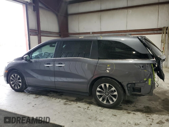 2022 Honda Odyssey EX-L with VIN 5FNRL6H74NB053215, listed as a Copart auction lot 54205895 with 57,958 mi miles and Salvage Title. Bid and sale history available at DreamBid. Image 2.