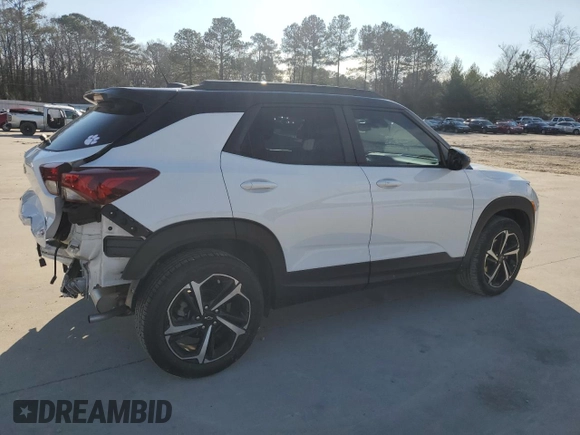 2023 Chevrolet TrailBlazer RS with VIN KL79MTSL5PB178339, listed as a Copart auction lot 89401655 with 23,163 mi miles and Clean Title. Bid and sale history available at DreamBid. Image 3.