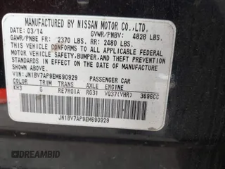 2014 Infiniti Q50 Premium z VIN JN1BV7AP9EM690929, wystawiony jako IAAI lot #39916709 z przebiegiem Nie podano mil oraz . Historia ofert i sprzedaży dostępna na DreamBid. Obrazek 9.
