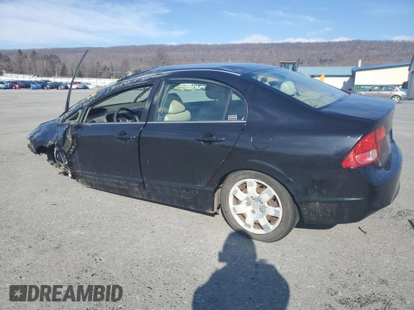 2006 Honda Civic LX with VIN 2HGFA16556H509538, listed as a Copart auction lot 45809795 with Not Provided miles and Salvage Title. Bid and sale history available at DreamBid. Image 2.