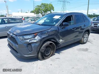 2021 Toyota RAV4 LE with VIN 2T3H1RFV4MC114061, listed as a IAAI auction lot 41953045 with 17,390 mi miles. Bid and sale history available at carsss.com. Image 2.