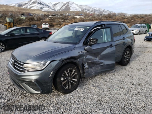 2022 Volkswagen Tiguan S с VIN 3VV0B7AX2NM038768, выставлен на аукционе Copart как лот 48081425 с пробегом 77 065 миль миль и Списание • Salvage title. История ставок и продаж доступна на DreamBid. Изображение 1.