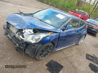 2015 Hyundai Veloster Turbo with VIN KMHTC6AE1FU241662, listed as a IAAI auction lot 42071618 with Not provided miles and . Bid and sale history available at DreamBid. Image 16.