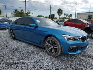 2019 BMW 7 Series 750i z VIN WBA7F0C51KGM25707, wystawiony jako Copart lot #61950495 z przebiegiem 56 768 mil mil oraz Nie do naprawy • Non repairable. Historia ofert i sprzedaży dostępna na DreamBid. Obrazek 4.