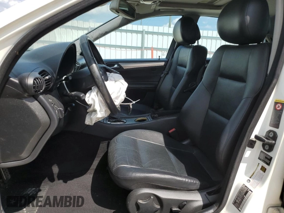 2006 Mercedes-Benz C 230 Sport with VIN WDBRF52H76F796255, listed as a Copart auction lot 52890765 with 195,310 mi miles and Salvage Title. Bid and sale history available at carsss.com. Image 7.