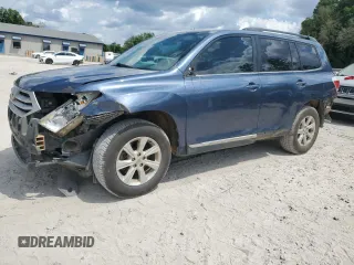 2013 Toyota Highlander with VIN 5TDZA3EH7DS041247, listed as a Copart auction lot 54598755 with 143,619 mi miles and Salvage Title. Bid and sale history available at DreamBid. Image 1.