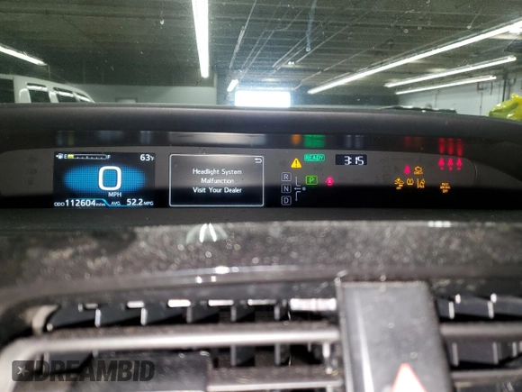 2022 Toyota Prius L Eco with VIN JTDKAMFU8N3169552, listed as a Copart auction lot 58413765 with 112,604 mi miles and Salvage title. Bid and sale history available at DreamBid. Image 9.