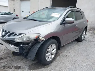 2011 Nissan Murano SV with VIN JN8AZ1MW2BW181380, listed as a IAAI auction lot 41731826 with 93,654 mi miles. Bid and sale history available at carsss.com. Image 2.