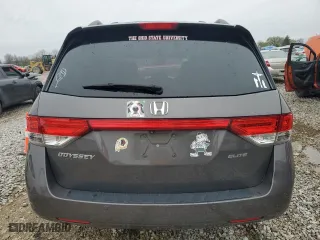 2015 Honda Odyssey Touring Elite with VIN 5FNRL5H91FB090767, listed as a Copart auction lot 51311705 with 174,818 mi miles and Salvage Title. Bid and sale history available at carsss.com. Image 6.