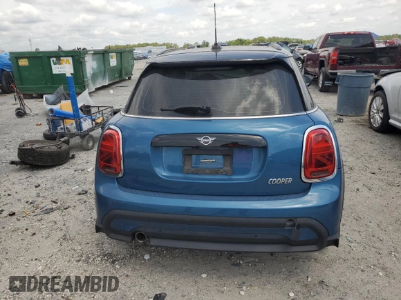 2023 MINI Hardtop 4 Door Cooper Classic with VIN WMW33DK08P2S81940, listed as a Copart auction lot 54293535 with 43,516 mi miles and Salvage Title. Bid and sale history available at DreamBid. Image 6.