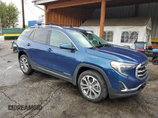 2020 GMC Terrain SLT with VIN 3GKALVEX0LL281386, listed as a Copart auction lot 56046165 with 53,294 mi miles and Salvage title. Bid and sale history available at DreamBid. Image 4.