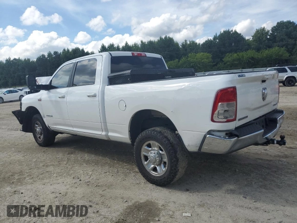 2020 Ram 2500 Big Horn with VIN 3C6UR5DJ3LG156158, listed as a Copart auction lot 63777614 with 129,864 mi miles and Salvage Title. Bid and sale history available at carsss.com. Image 2.