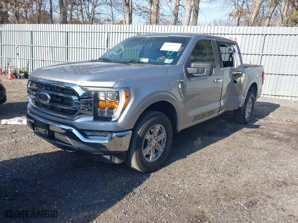 2021 Ford F-150 XL with VIN 1FTFW1E85MKD11754, listed as a IAAI auction lot 41654622 with 33,756 mi miles. Bid and sale history available at carsss.com. Image 2.