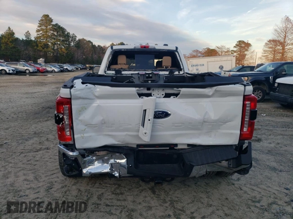 2024 Ford F-350 XL with VIN 1FT8W3DM8REC02732, listed as a Copart auction lot 80866094 with 16,411 mi miles and Salvage Title. Bid and sale history available at DreamBid. Image 6.