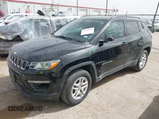 2018 Jeep Compass Sport with VIN 3C4NJCAB9JT339316, listed as a IAAI auction lot 41710918 with 130,344 mi miles. Bid and sale history available at carsss.com. Image 2.