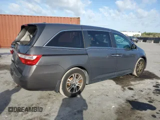 2012 Honda Odyssey EX-L with VIN 5FNRL5H66CB146350, listed as a Copart auction lot 55428555 with 171,207 mi miles and Salvage Title. Bid and sale history available at DreamBid. Image 3.