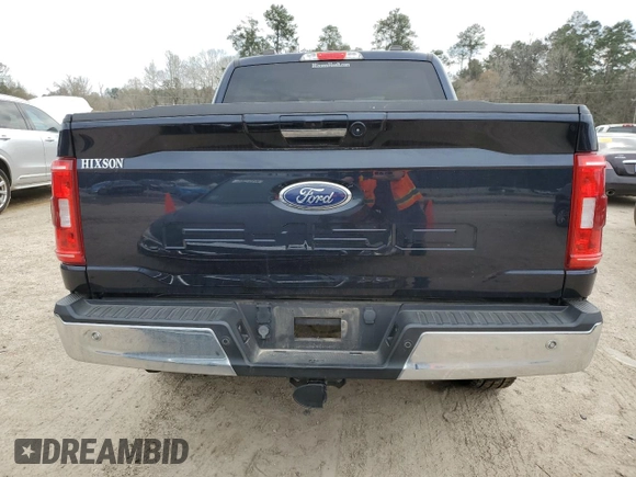2021 Ford F-150 XL with VIN 1FTFW1E50MFA45896, listed as a Copart auction lot 46882735 with 57,041 mi miles and Salvage Title. Bid and sale history available at DreamBid. Image 6.