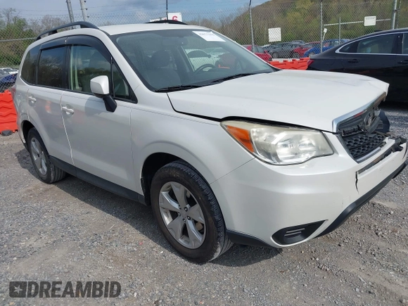 2014 Subaru Forester 2.5i Premium with VIN JF2SJACC6EG402817, listed as a IAAI auction lot 42077150 with 133,899 mi miles. Bid and sale history available at carsss.com. Image 1.