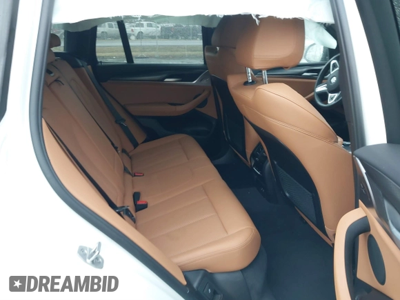 2024 BMW X3 xDrive30i with VIN 5UX53DP00R9W05606, listed as a IAAI auction lot 41730750 with 28,781 mi miles and . Bid and sale history available at DreamBid. Image 8.
