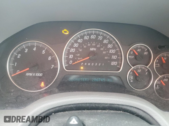 2006 GMC Envoy SLE with VIN 1GKDT13S662261761, listed as a Copart auction lot 43813415 with 206,745 mi miles and Clean Title. Bid and sale history available at carsss.com. Image 9.