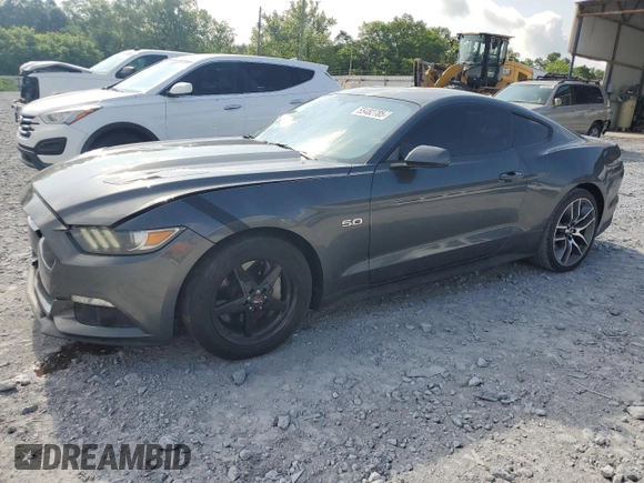 2015 Ford Mustang GT with VIN 1FA6P8CF3F5313422, listed as a Copart auction lot 55482785 with 145,883 mi miles and Salvage title. Bid and sale history available at DreamBid. Image 1.