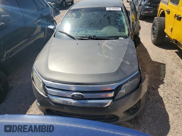 2011 Ford Fusion SE with VIN 3FAHP0HA2BR247072, listed as a Copart auction lot 52193945 with Not Provided miles and Salvage Title. Bid and sale history available at carsss.com. Image 5.