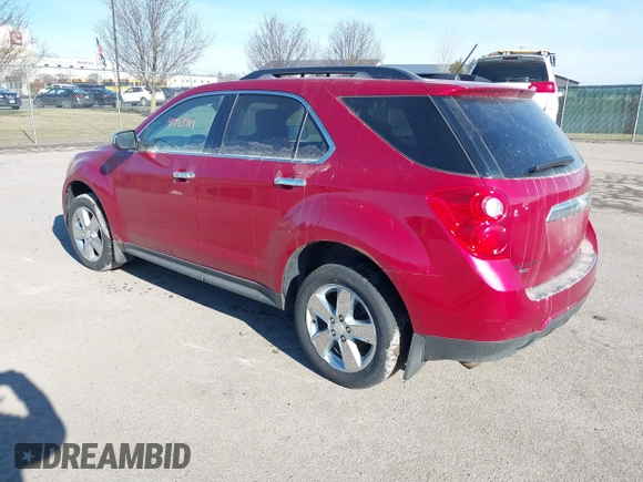 2015 Chevrolet Equinox LT with VIN 2GNFLGEK8F6214973, listed as a IAAI auction lot 41725981 with 133,956 mi miles. Bid and sale history available at carsss.com. Image 3.