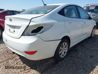 2012 Hyundai Accent GLS with VIN KMHCT4AE9CU254224, listed as a IAAI auction lot 41964055 with 86,501 mi miles. Bid and sale history available at carsss.com. Image 4.