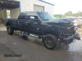 2015 Ford F-350 Platinum with VIN 1FT8W3BT4FEB02746, listed as a Copart auction lot 62099025 with 193,636 mi miles and Salvage title. Bid and sale history available at DreamBid. Image 4.