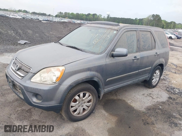 2005 Honda CR-V EX SE with VIN SHSRD78985U301575, listed as a IAAI auction lot 41973175 with 233,508 mi miles. Bid and sale history available at carsss.com. Image 2.