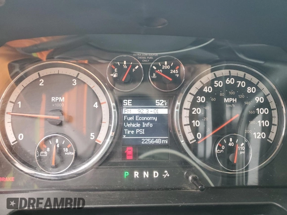 2010 Dodge Ram 2500 SLT with VIN 3D7UT2CL7AG179893, listed as a Copart auction lot 47190835 with 225,648 mi miles and Salvage Title. Bid and sale history available at carsss.com. Image 9.