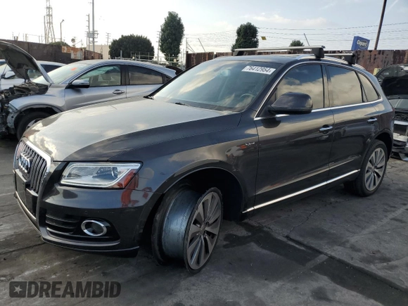 2015 Audi Q5 Hybrid Prestige with VIN WA1C8AFP9FA031177, listed as a Copart auction lot 76412954 with 85,254 mi miles and Salvage title. Bid and sale history available at DreamBid. Image 1.