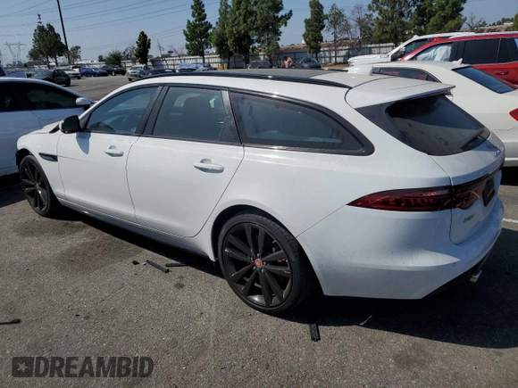 2018 Jaguar XF with VIN SAJBM2FV5JCY68282, listed as a Copart auction lot 71330564 with 53,741 mi miles and Salvage Title. Bid and sale history available at DreamBid. Image 2.