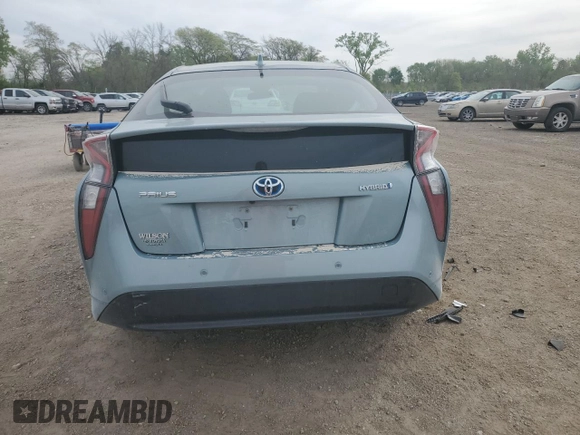 2018 Toyota Prius Two z VIN JTDKBRFUXJ3601563, wystawiony jako Copart lot #55681125 z przebiegiem Nie podano mil oraz Szkoda całkowita • Salvage title. Historia ofert i sprzedaży dostępna na DreamBid. Obrazek 6.