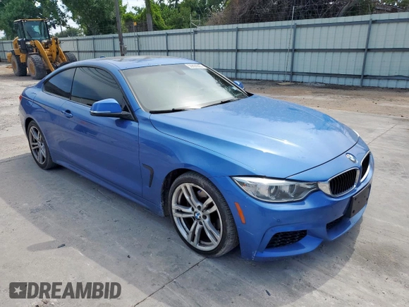 2014 BMW 4 Series 428i with VIN WBA3N3C55EK230214, listed as a Copart auction lot 56896865 with 77,024 mi miles and Salvage title. Bid and sale history available at DreamBid. Image 4.