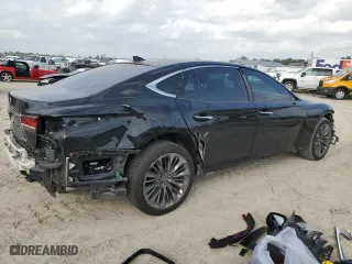 2018 Lexus LS with VIN JTHB5LFFXJ5005023, listed as a Copart auction lot 48510995 with 44,268 mi miles and Salvage Title. Bid and sale history available at carsss.com. Image 3.
