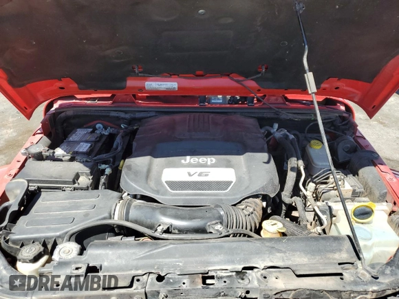 2018 Jeep Wrangler Unlimited Sahara with VIN 1C4HJWEG0JL923216, listed as a Copart auction lot 53347605 with 129,843 mi miles and Salvage title. Bid and sale history available at DreamBid. Image 12.