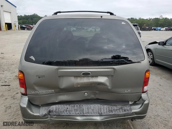 2002 Ford Windstar Wagon LX w/930A with VIN 2FMZA51472BB03884, listed as a Copart auction lot 71929264 with 0 mi miles and Salvage Title. Bid and sale history available at carsss.com. Image 6.