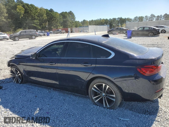 2020 BMW 4 Series 430i xDrive with VIN WBA4J3C03LBL11794, listed as a Copart auction lot 75765264 with 47,576 mi miles and Salvage title. Bid and sale history available at DreamBid. Image 2.