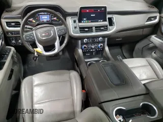 2021 GMC Yukon XL SLT with VIN 1GKS2GKDXMR464592, listed as a Copart auction lot 43349855 with 36,490 mi miles and Salvage Title. Bid and sale history available at carsss.com. Image 8.
