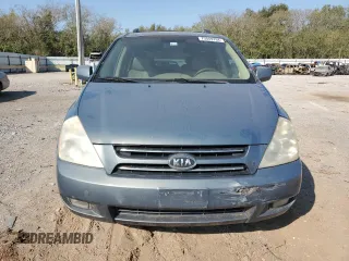 2007 Kia Sedona EX with VIN KNDMB233976173357, listed as a Copart auction lot 75049784 with 213,508 mi miles and Salvage Title. Bid and sale history available at carsss.com. Image 5.