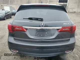 2014 Acura MDX with VIN 5FRYD3H27EB015567, listed as a Copart auction lot 48972145 with 120,245 mi miles and Salvage Title. Bid and sale history available at carsss.com. Image 6.