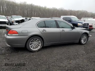 2004 BMW 7 Series 745i with VIN WBAGL63424DP68405, listed as a Copart auction lot 51768045 with 126,048 mi miles and Salvage Title. Bid and sale history available at DreamBid. Image 3.